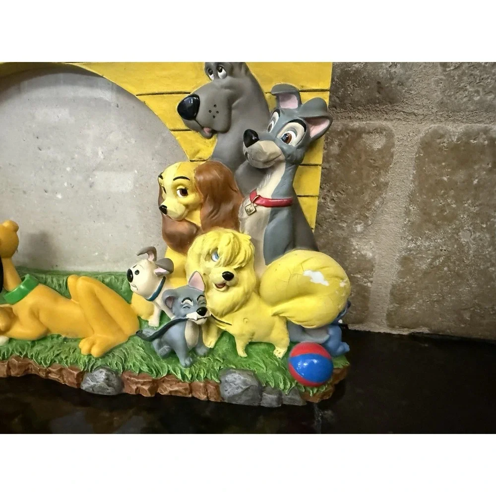 Disney‎ Pets Dogs Photo Picture Frame 3D Lady Tramp Dalmatian Nana Pluto 4x6